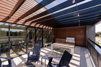 Outdoor patio gathering space